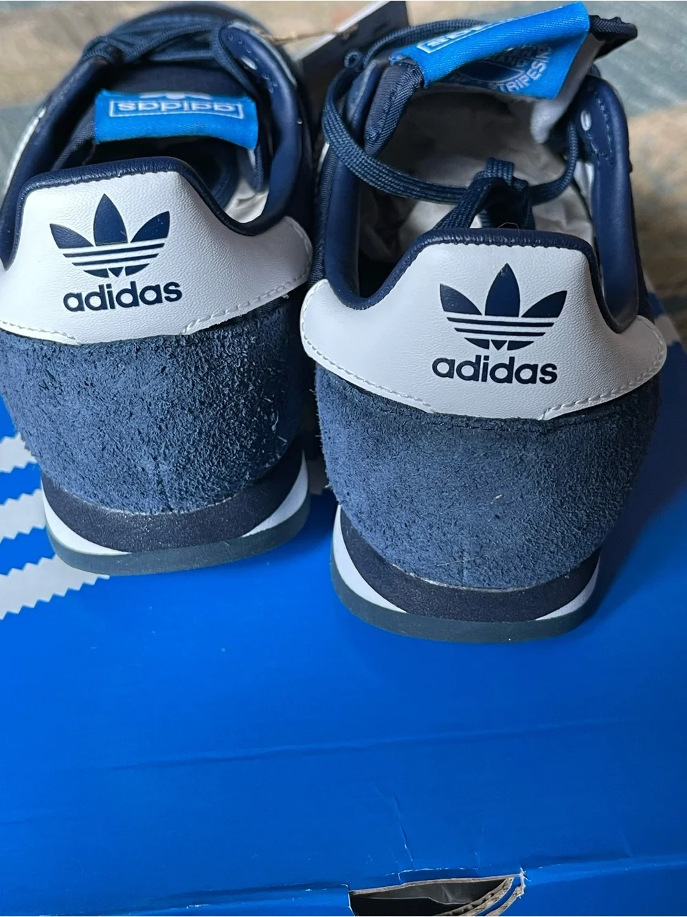 adidas Navy & White Terry Fox Orion Sneakers
